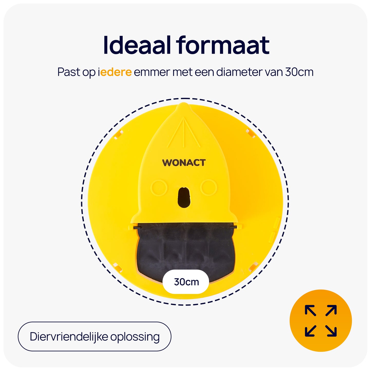 diervriendelijke muizenval emmer