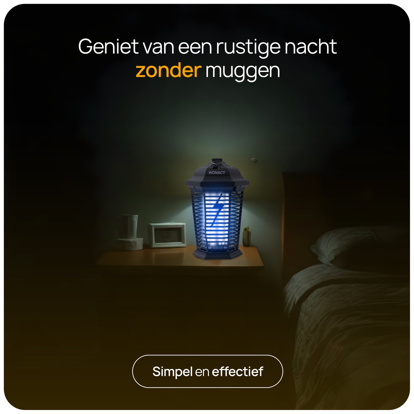 Muggenlamp binnen