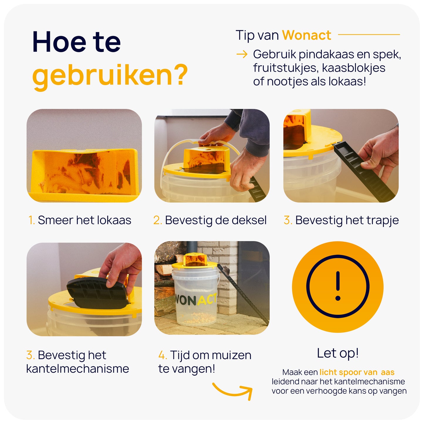 hoe emmer muizenval te gebruiken