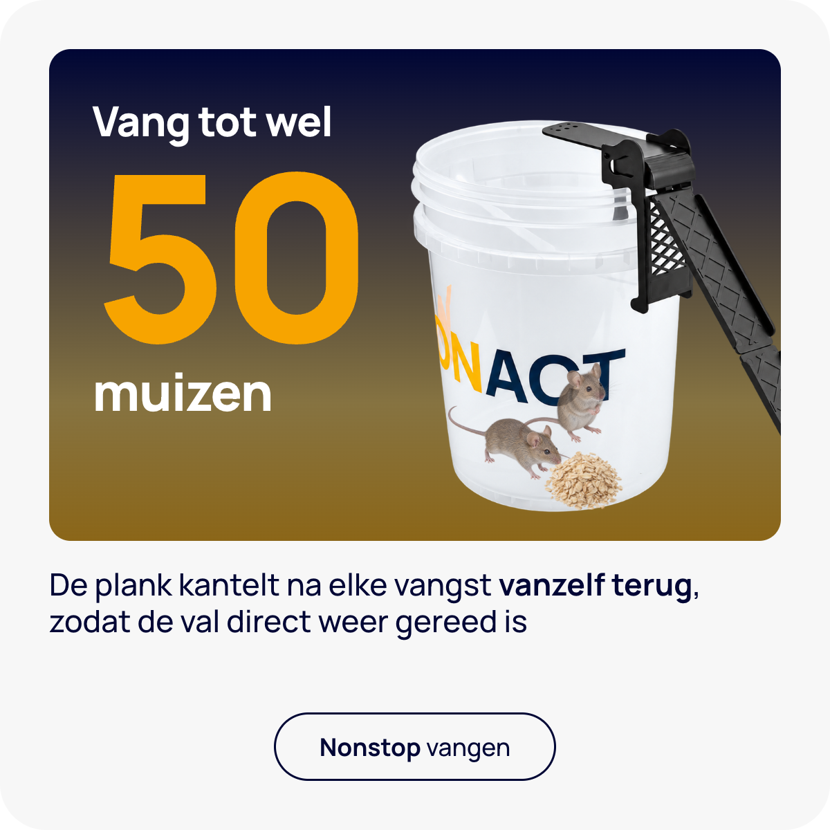 Wonact Loopplank Muizenval emmer