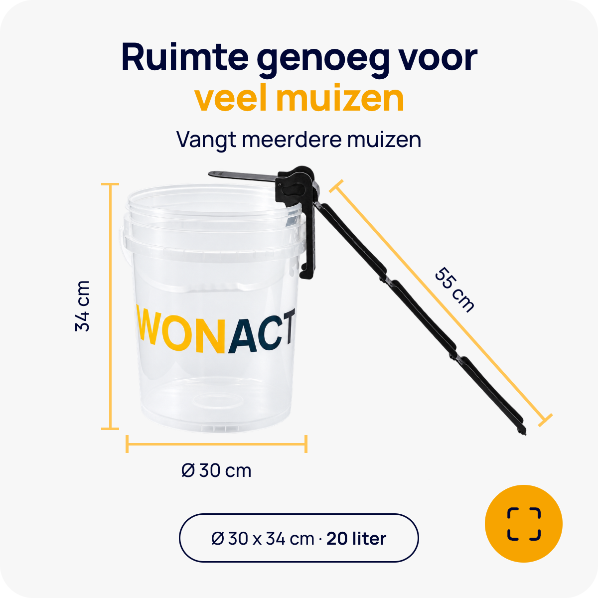 Wonact Loopplank Muizenval emmer