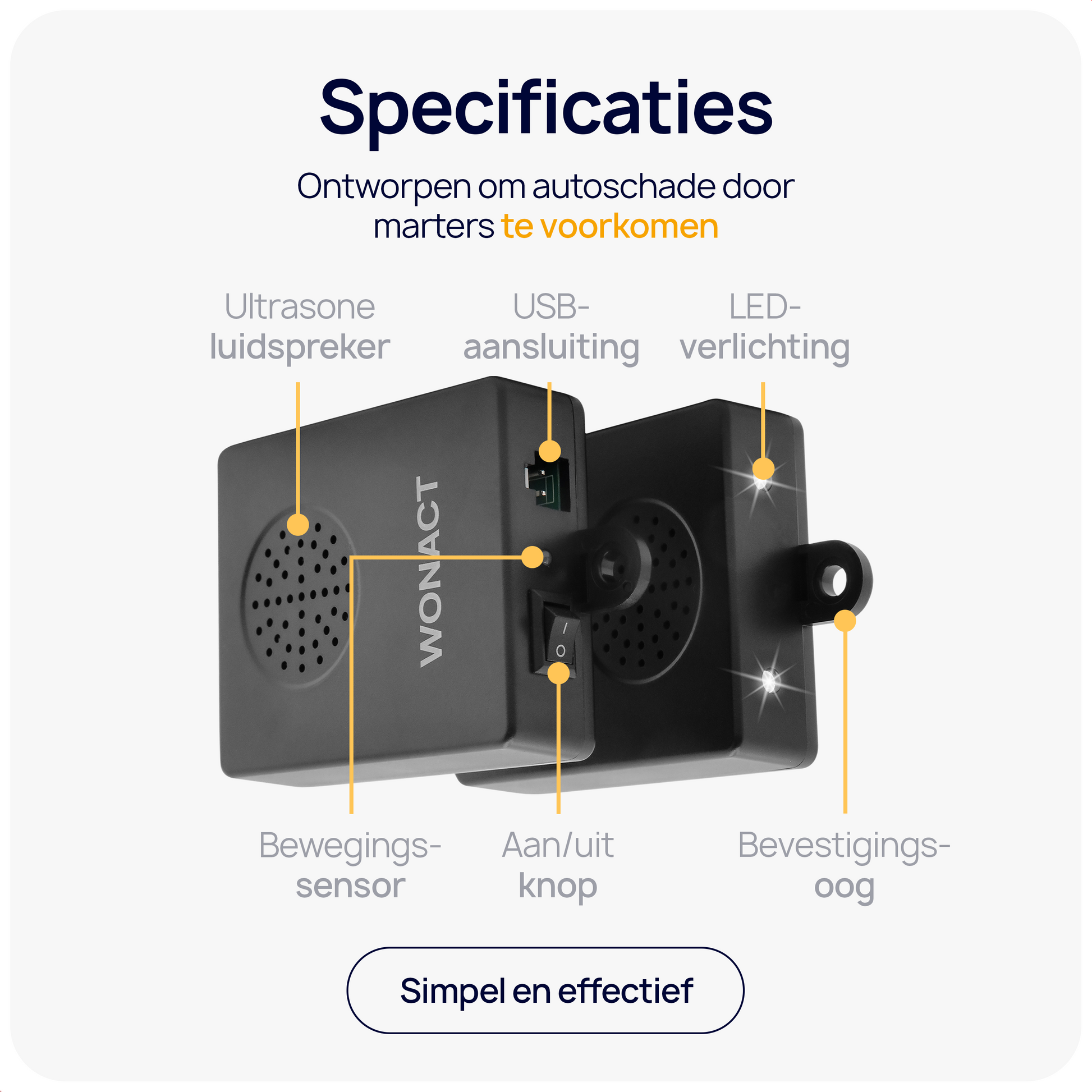 steenmarter verjager auto
