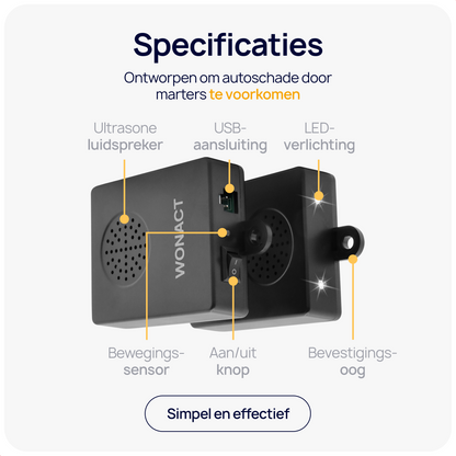 steenmarter verjager auto