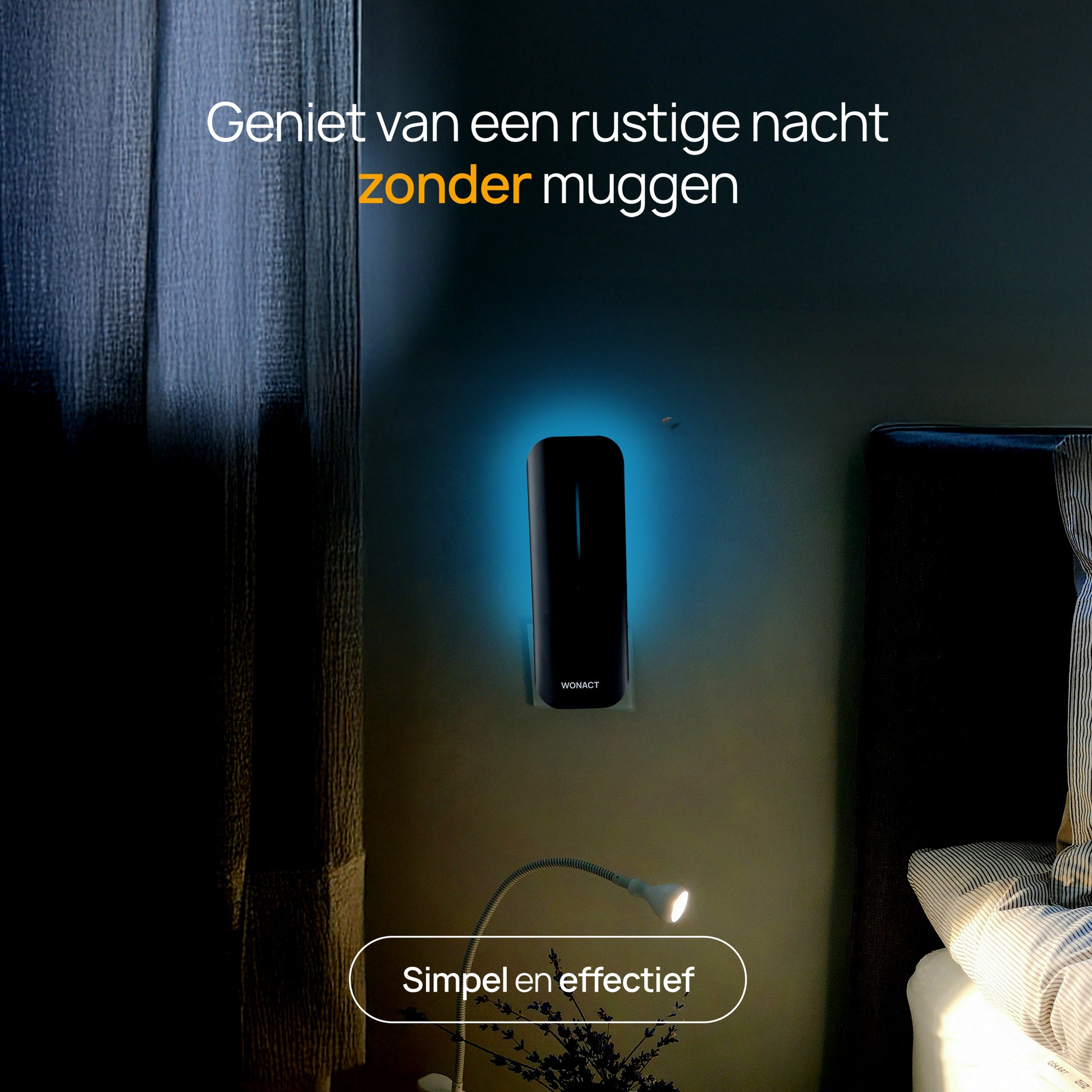 muggen in slaapkamer