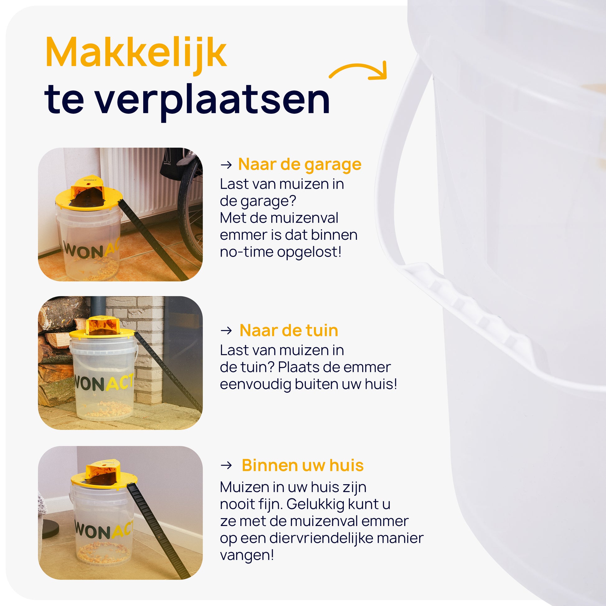 emmer voor bij muizenval emmer